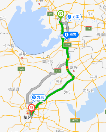 张家港到杭州物流专线行驶路线